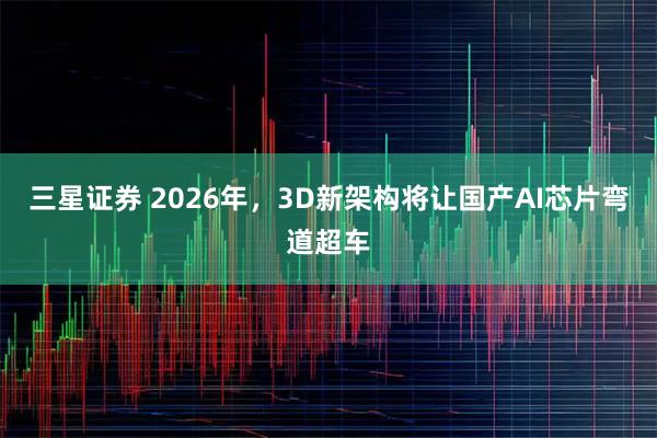 三星证券 2026年，3D新架构将让国产AI芯片弯道超车